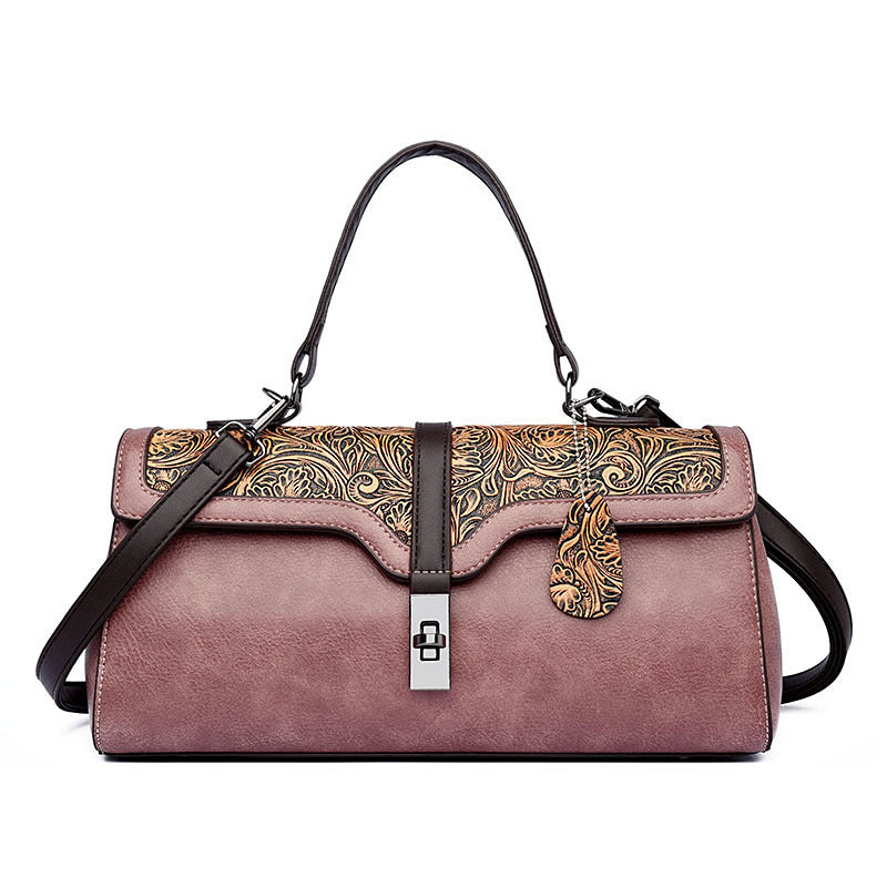 Women's Retro Fashion Pillow Cool Contrast Color Handbags