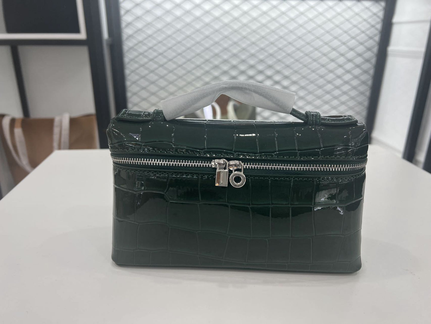 Women's Lunch Box Genuine Leather Portable For Bags