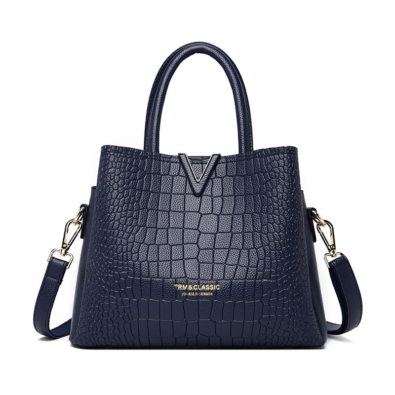 Women's Temperament Portable Simplicity Stylish Texture Fashion Handbags