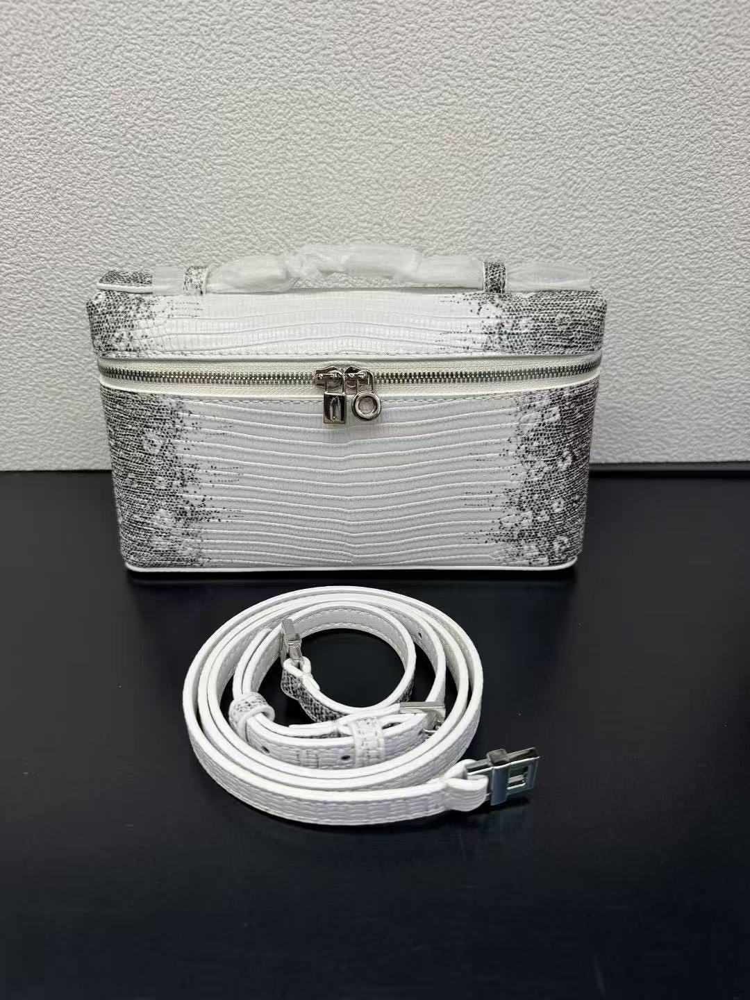 Women's Leather Lunch Box Genuine Pattern First Crossbody Bags