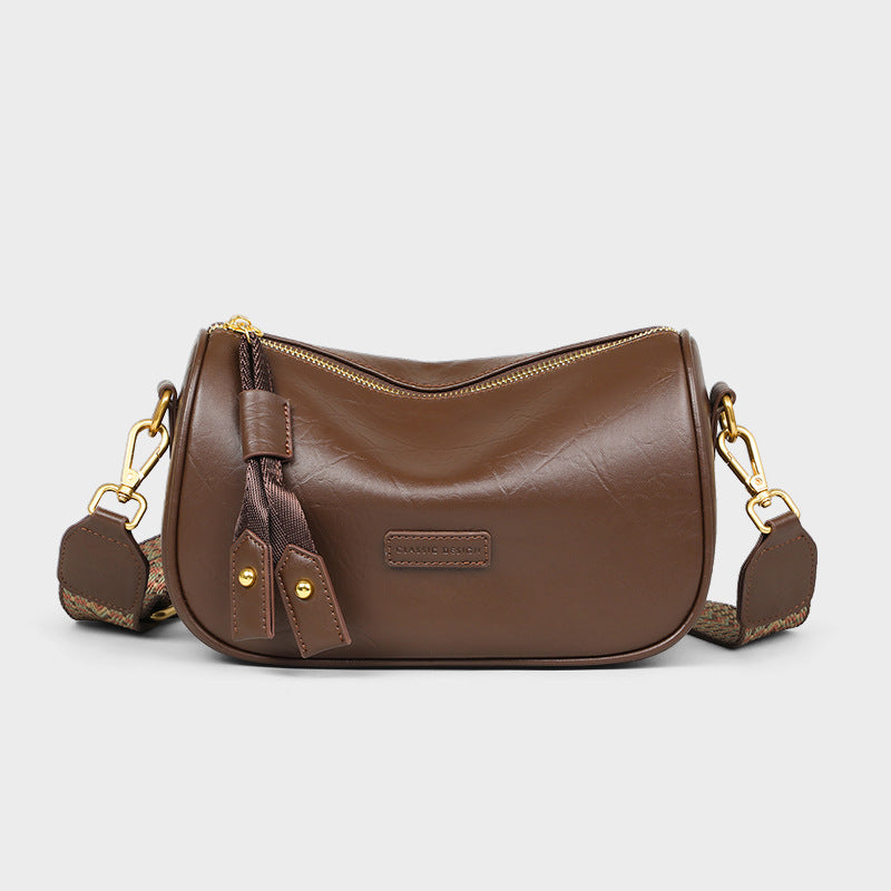 Women's Genuine Leather Commuter High-grade Exquisite Pillow Shoulder Bags