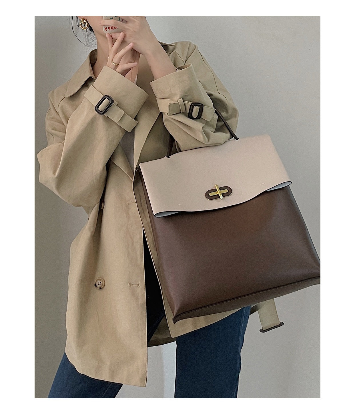 Women's Design High-grade Leather Korean Large Capacity Shoulder Bags