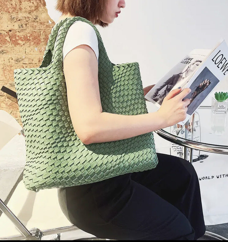 Slouchy Large Capacity Hand-woven Versatile Mother Bags