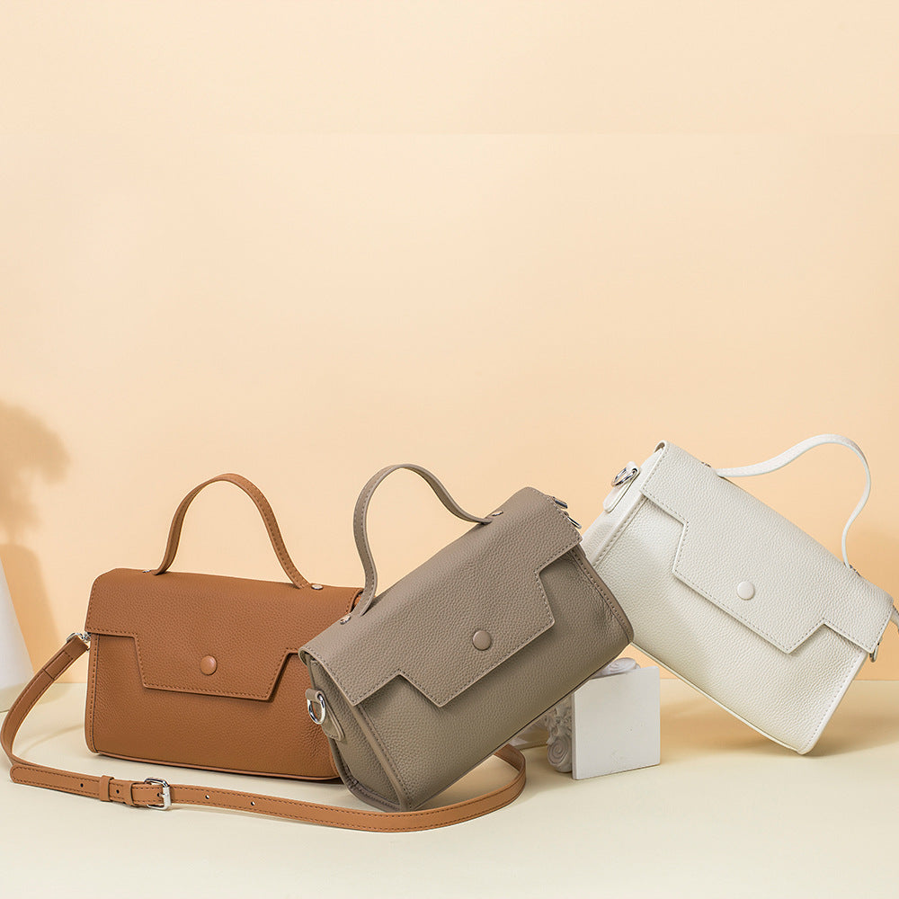 Women's Genuine Leather Fashion High-grade Commuter Niche Handbags