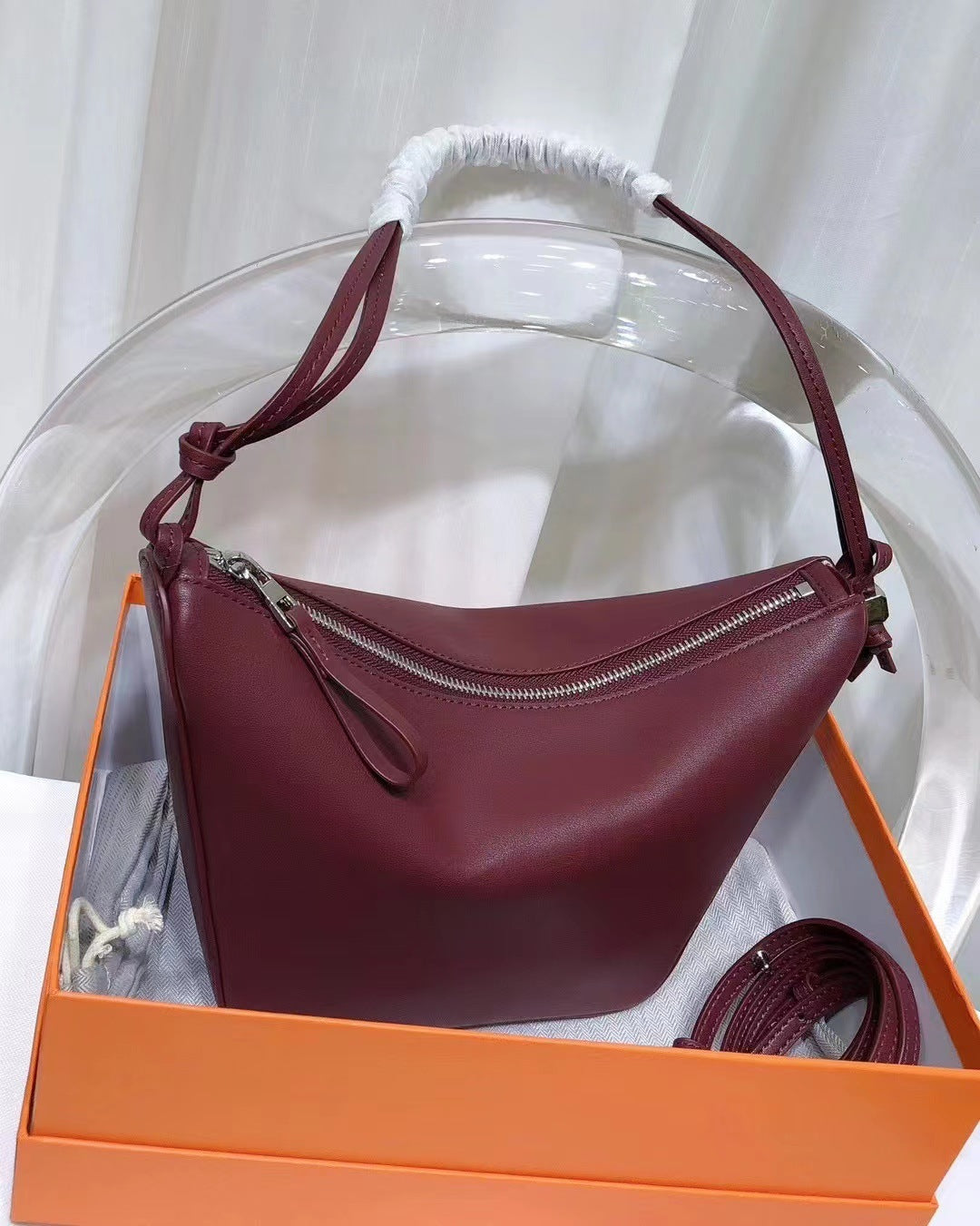 Layer Cowhide High-grade Niche Dumpling Portable Crossbody Bags