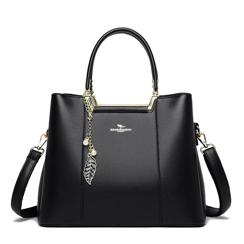 Women's Mother Soft Leather Large Capacity Handbags
