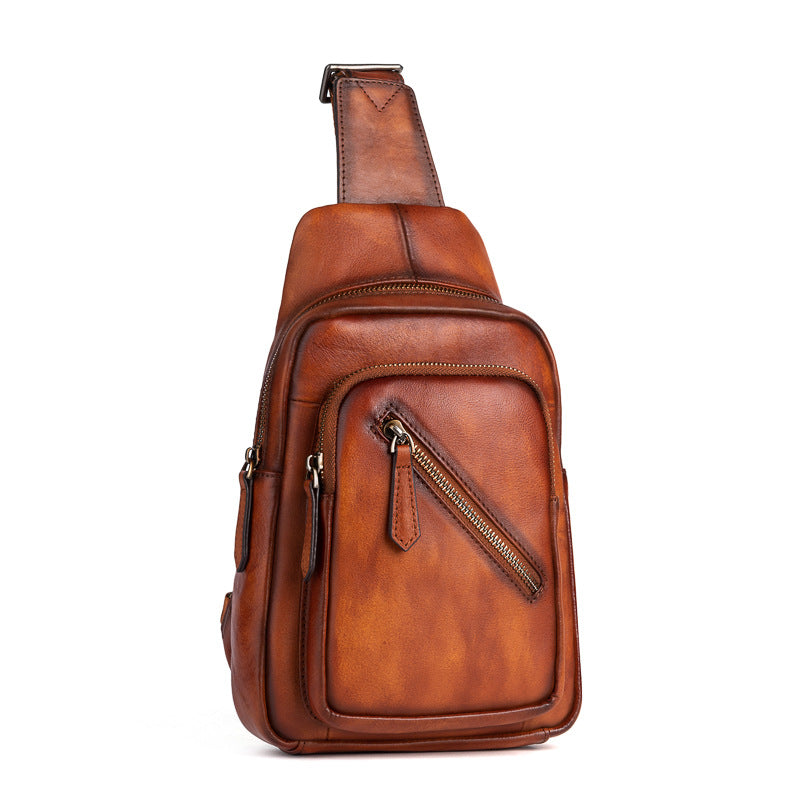 Presale Retro Style Top Layer Tree Men's Chest Bags