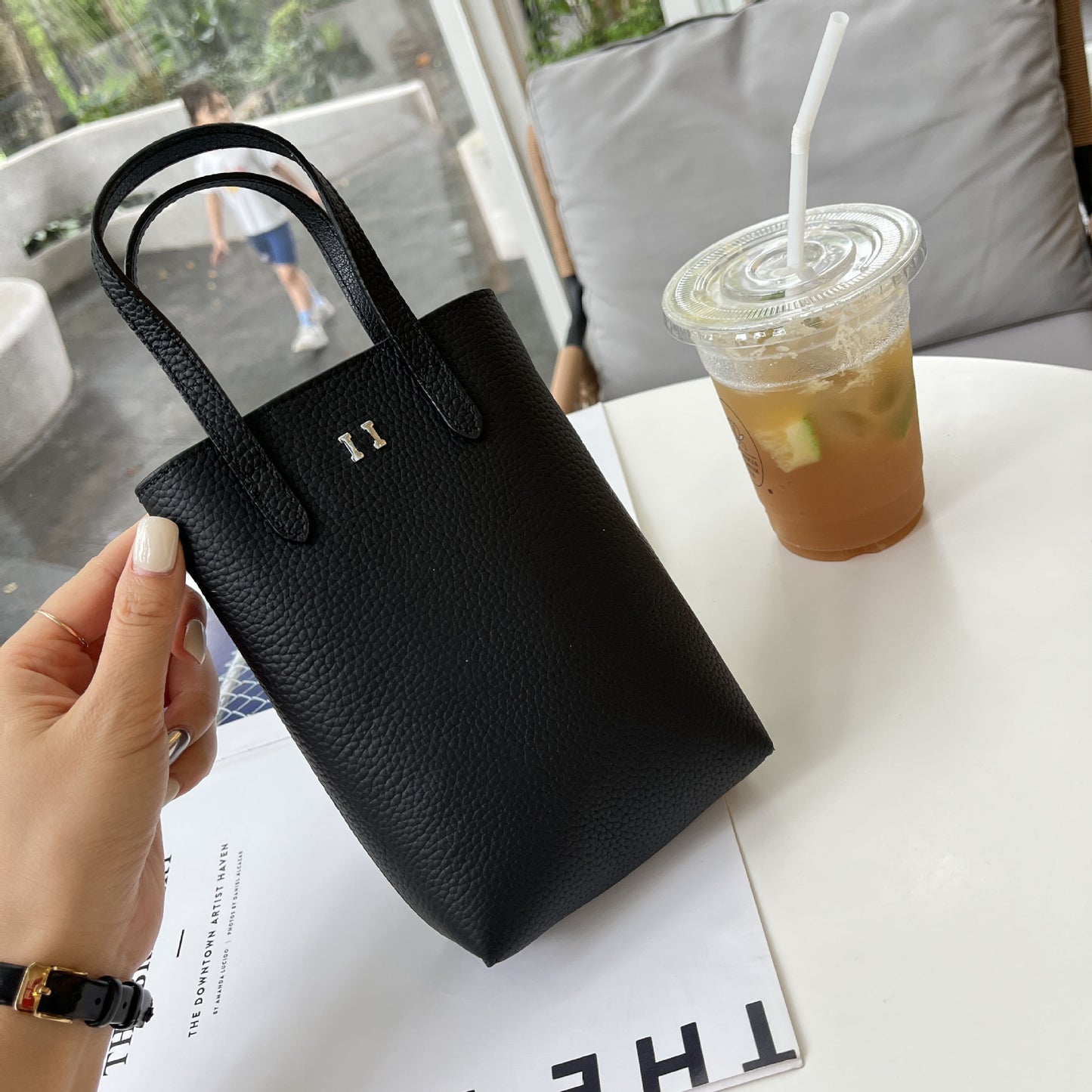 Women's Leather Portable High-grade Sense Exquisite Phone Bags