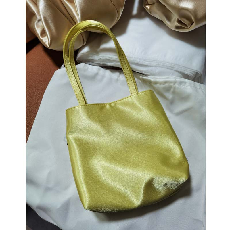 Female Niche Vintage Satin Mahjong Mobile Tote Bags