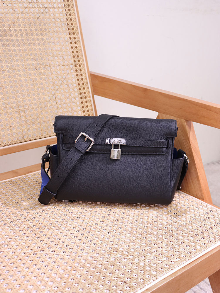 First Layer Cowhide Unisex Leather Large Bags