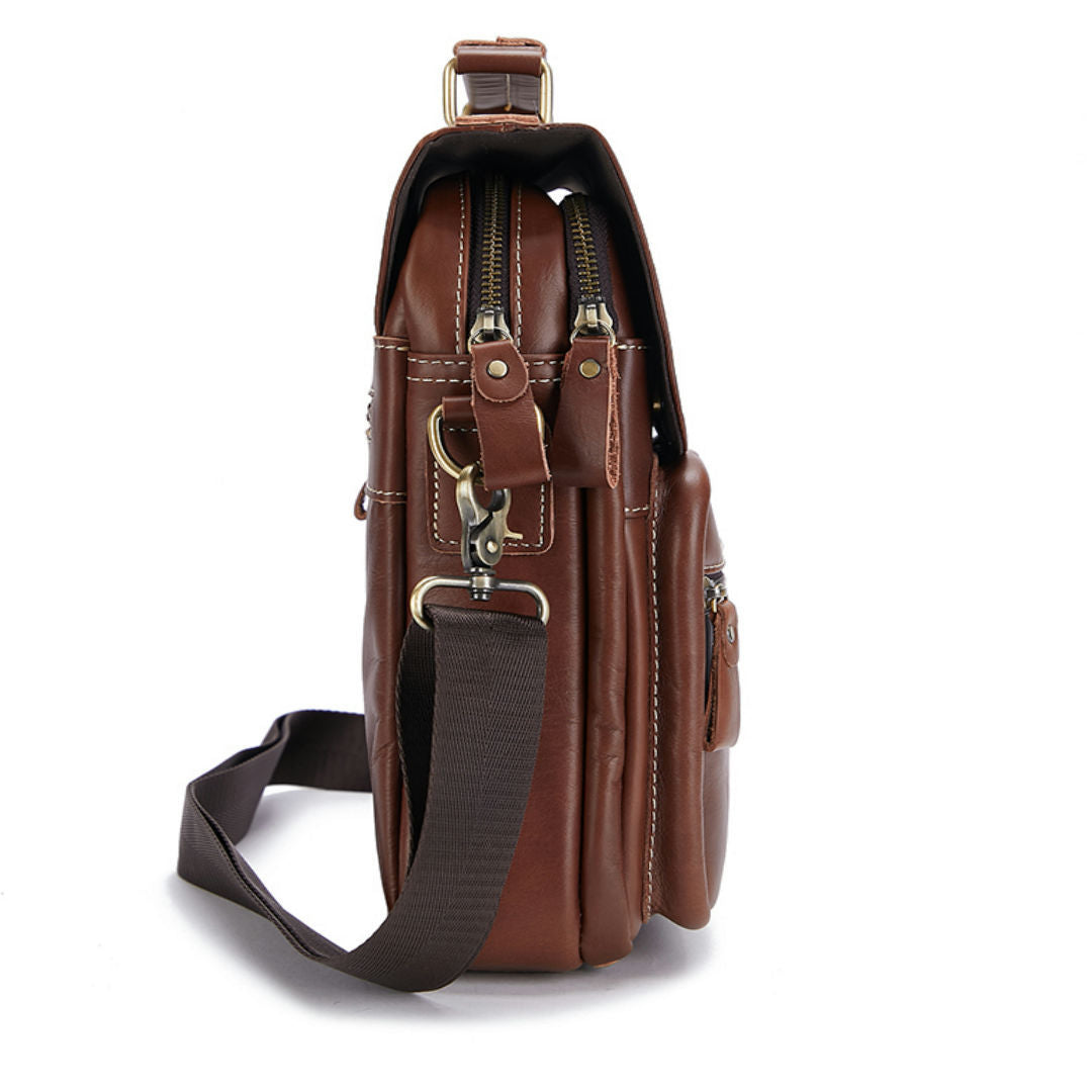Men's Genuine Leather Handmade First Layer Cowhide Men's Bags