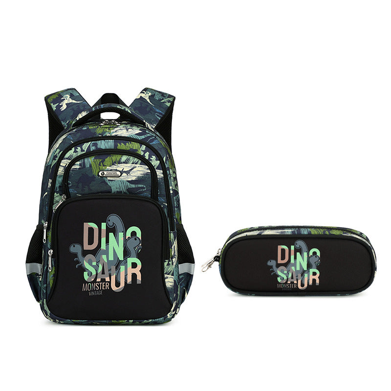 Boys Grade Stylish Lightweight Hu Ji Elementary School Students' Schoolbags