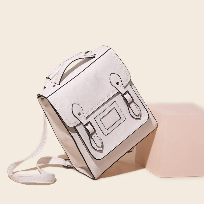 Women's Fashion Genuine Leather Oil Wax Cowhide Backpacks