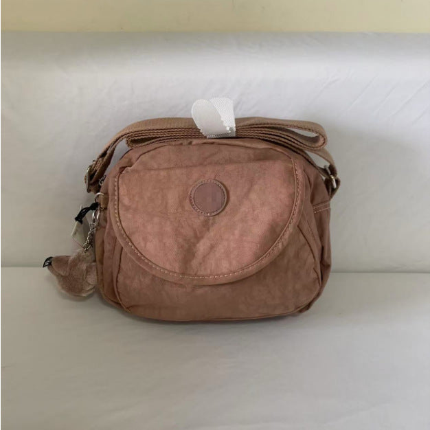 Women's Summer Monkey Fashion Nylon Round Flap Crossbody Bags