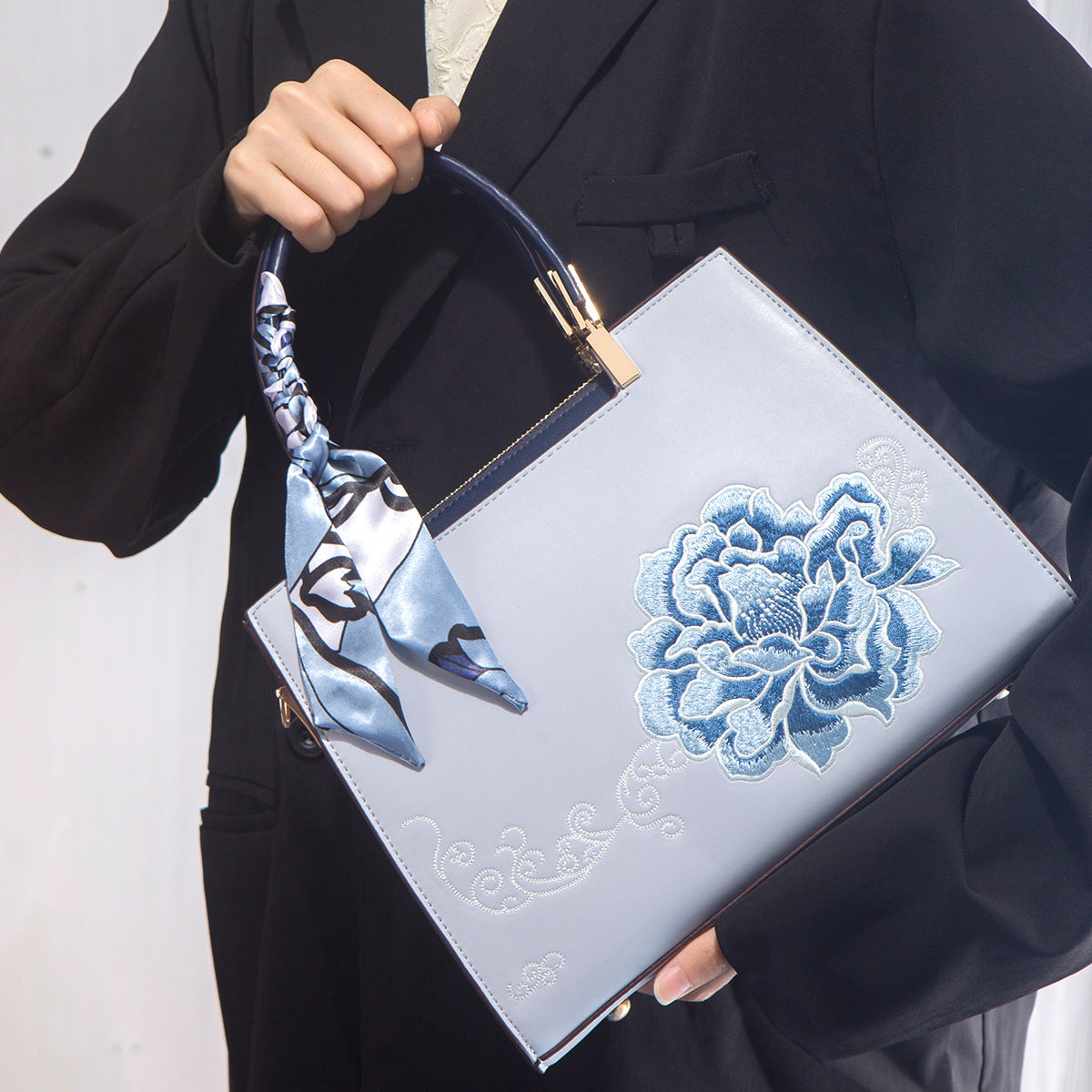 Women's Day Gift Embroidery Chinese Style Large Bags