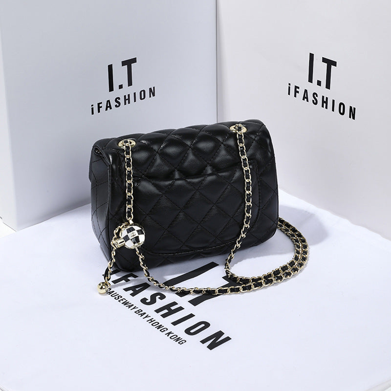 Women's Classic Style Rhombus Chain Fat Underarm Crossbody Bags