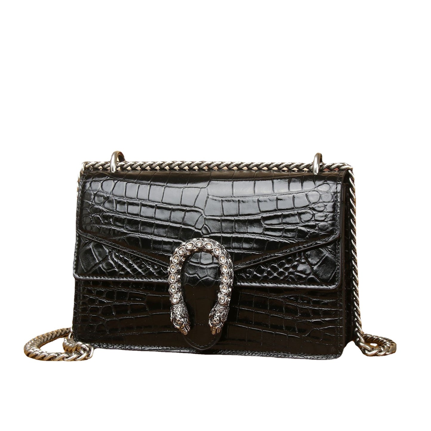 Women's Belly Pattern Wine God Fashionable Genuine Crossbody Bags
