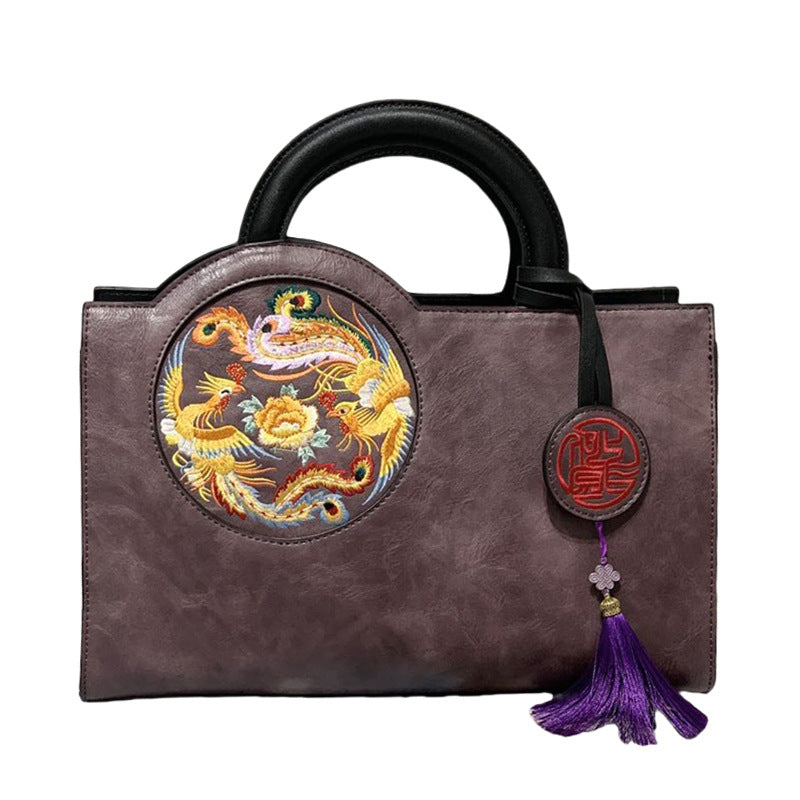 Women's Retro Chinese Style Embroidery With Cheongsam Handbags