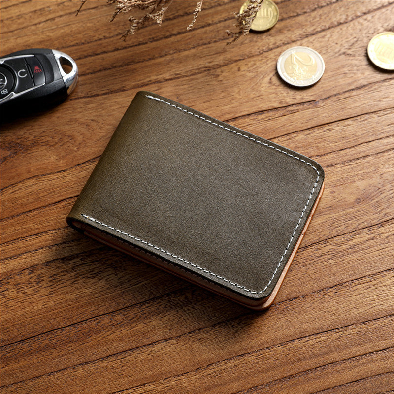 Women's & Men's Hand Vegetable First Layer Cowhide Driving Card Holder