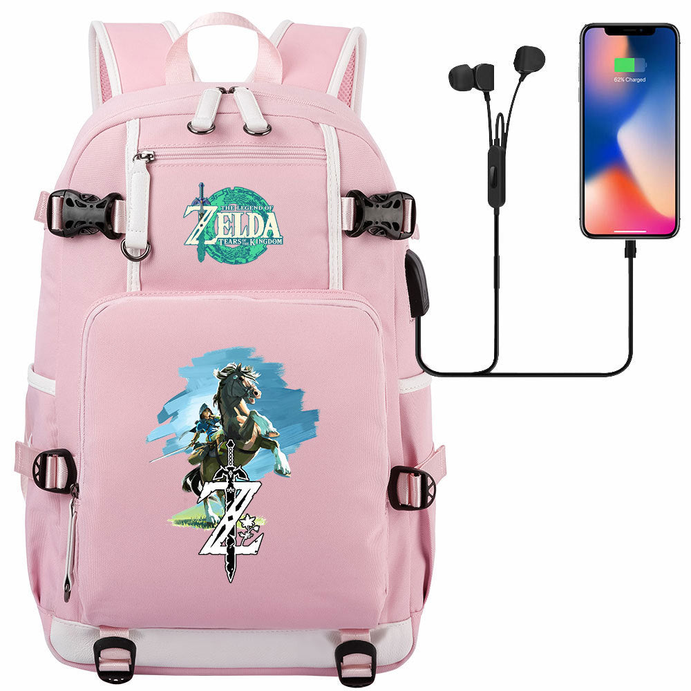 Women's & Men's Game Legend Of Zelda Printed Youth Backpacks