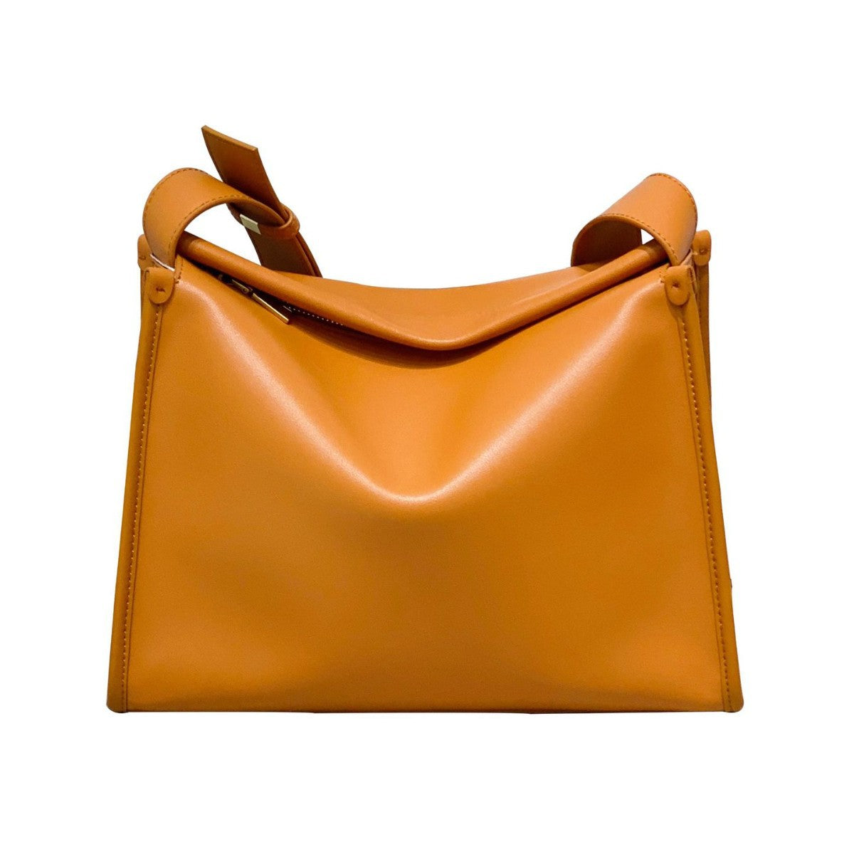 Women's French Minority Genuine Leather Portable Large Shoulder Bags