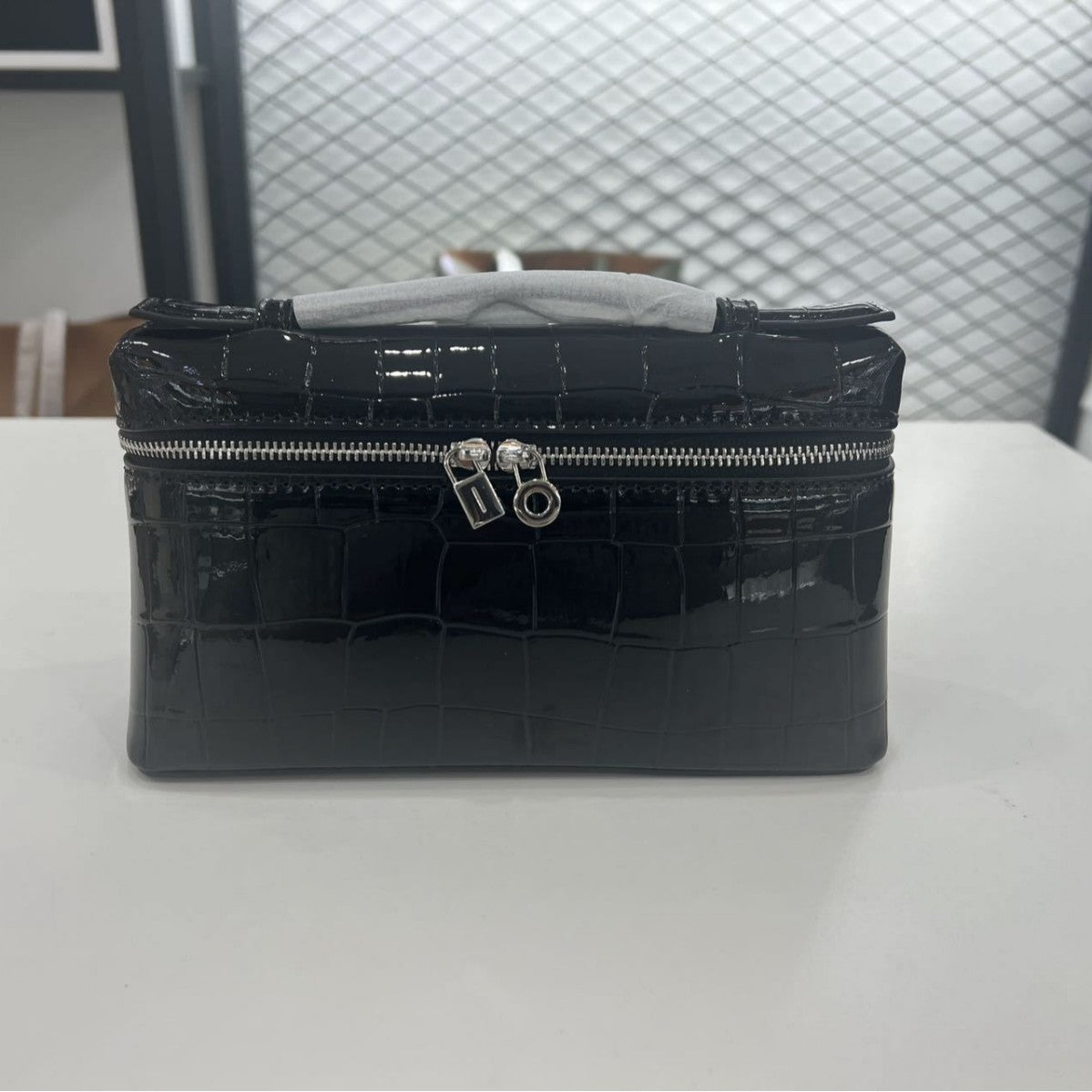 Lunch Box Genuine Leather Portable Simplicity Fashion Makeup Bags