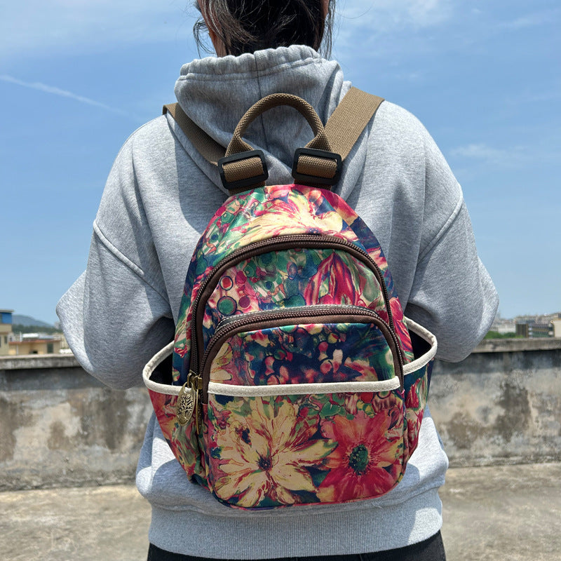 Women's Korean Style Fashion Cool Printed Polyester Backpacks