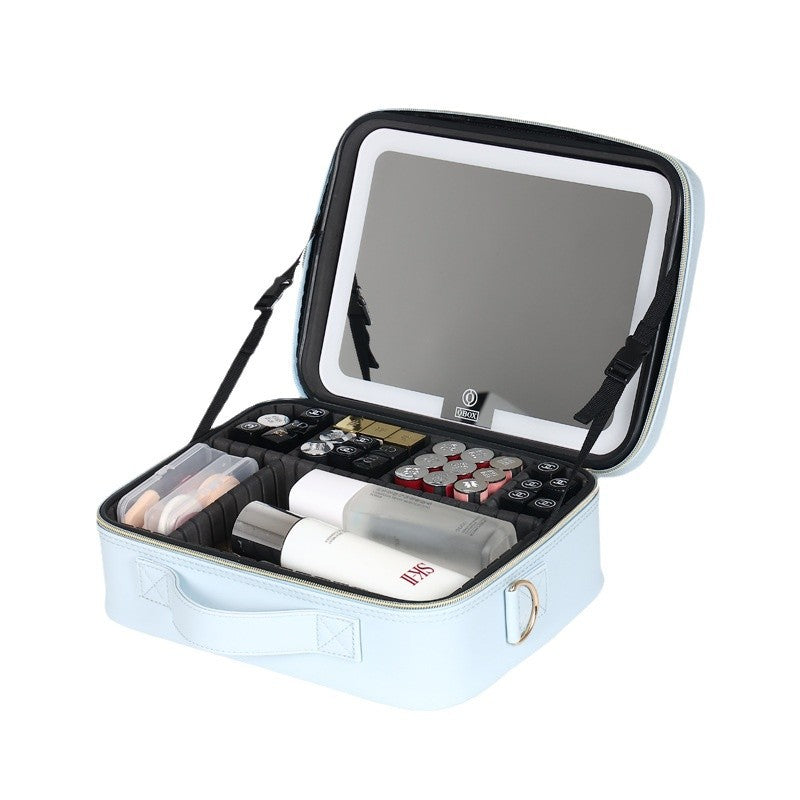 Women's Capacity Portable Light With Mirror Inch Bags