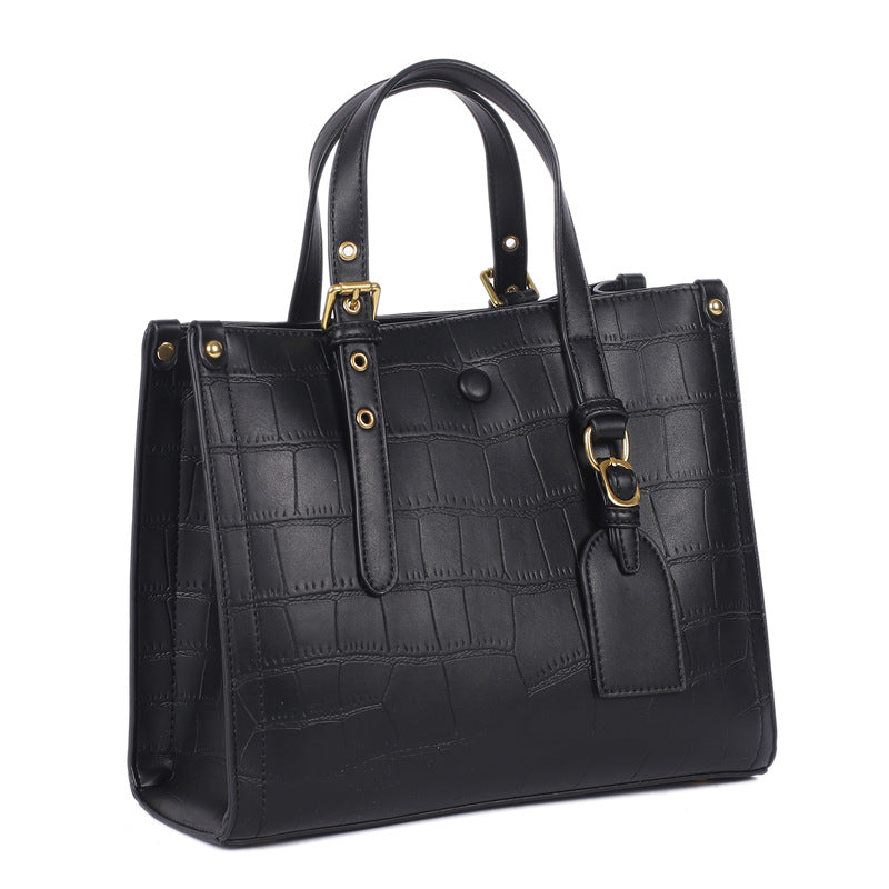 Women's Embossed Leather Fashion Style Cowhide Shoulder Bags