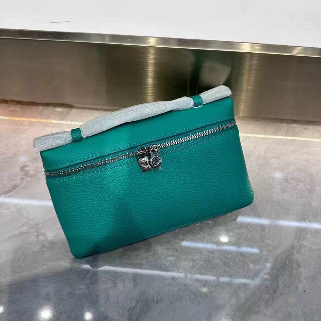 Women's Leather Lunch Box Genuine Pattern First Crossbody Bags