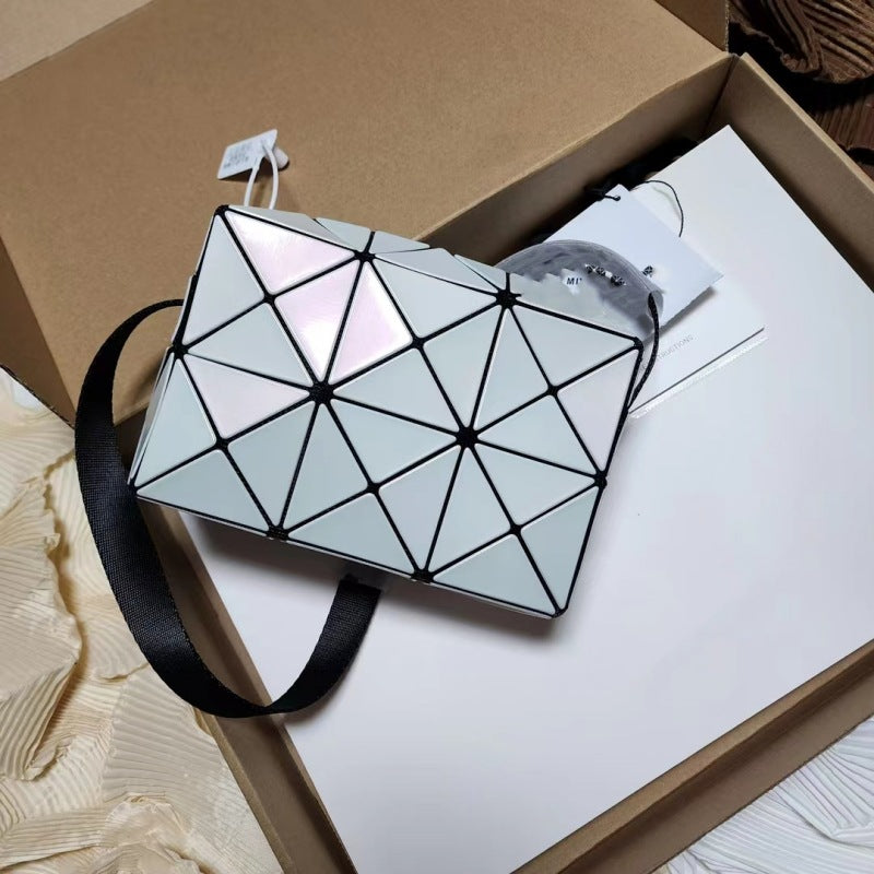 Geometric Diamond Pattern September Cupid Box Small Square Bags