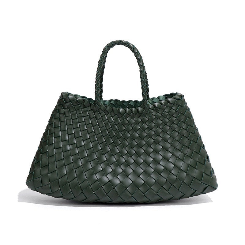 Women's Retro Hand-woven Niche Vegetable Basket Large Handbags