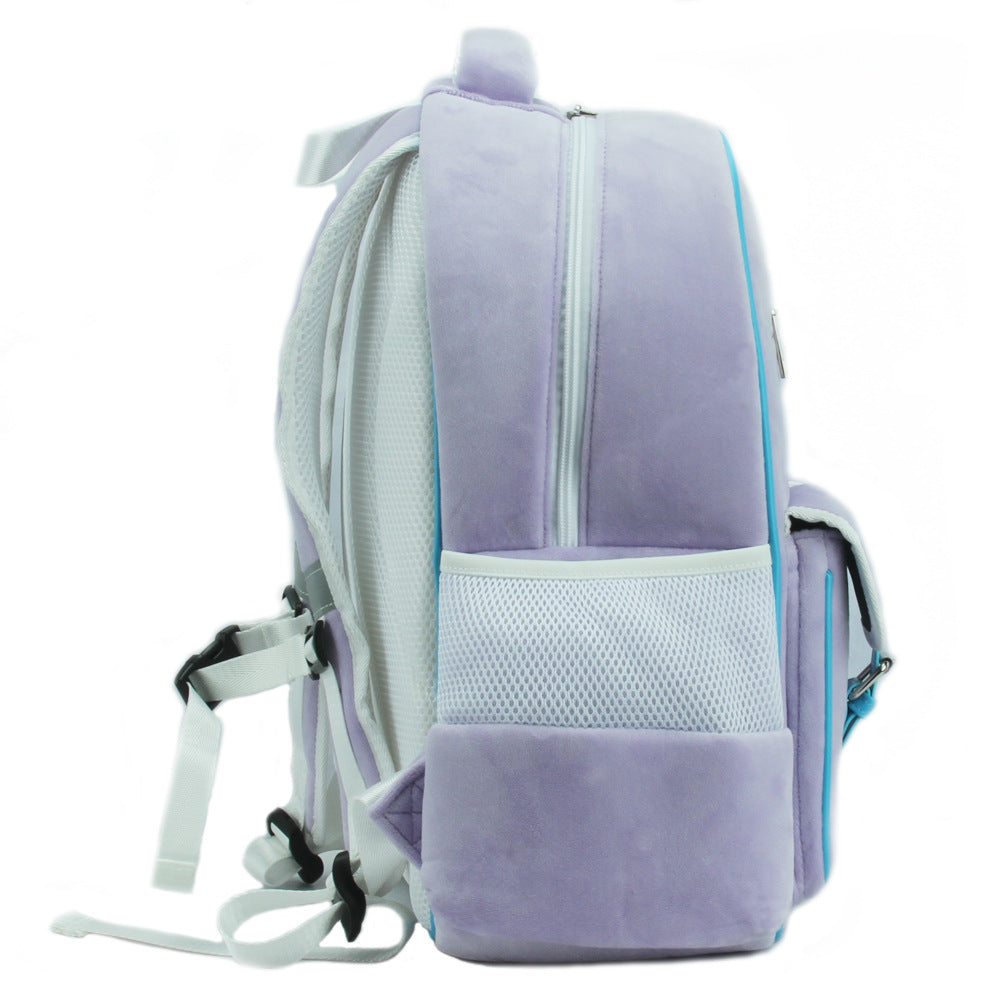 Beautiful Cool Cute Plush Burden Reduction Elementary School Students' Schoolbags