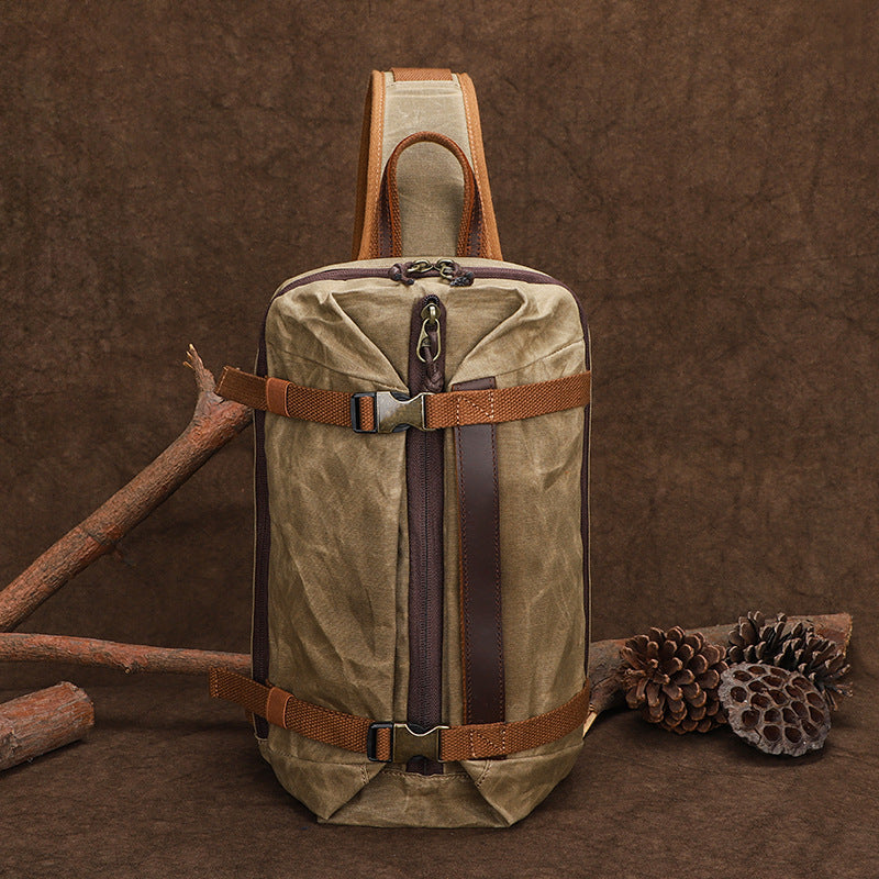 Men's Canvas Retro Large Capacity Fashion Pouch Shoulder Bags