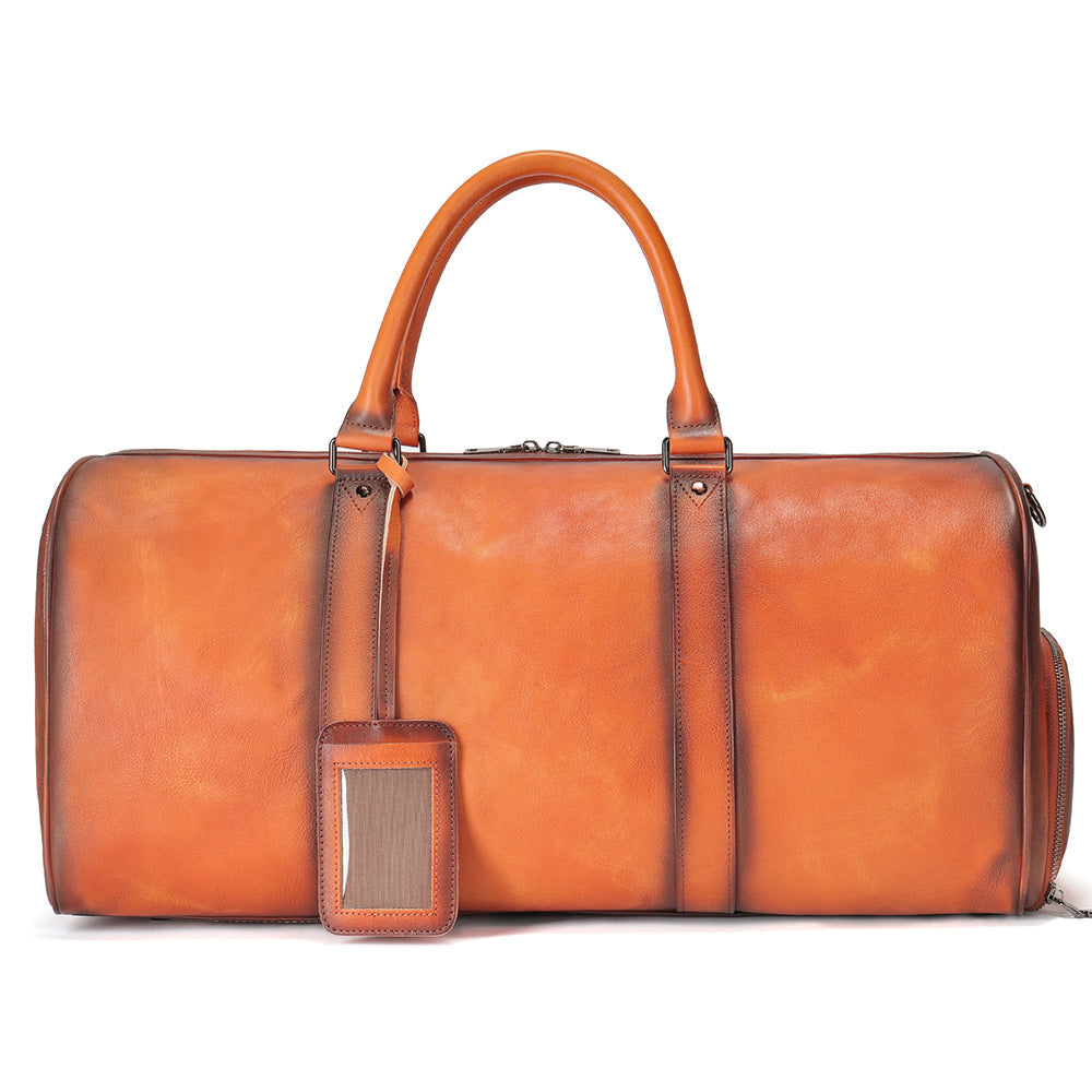 Men's Leather Short-distance Large Capacity Moving For Business Travel Bags