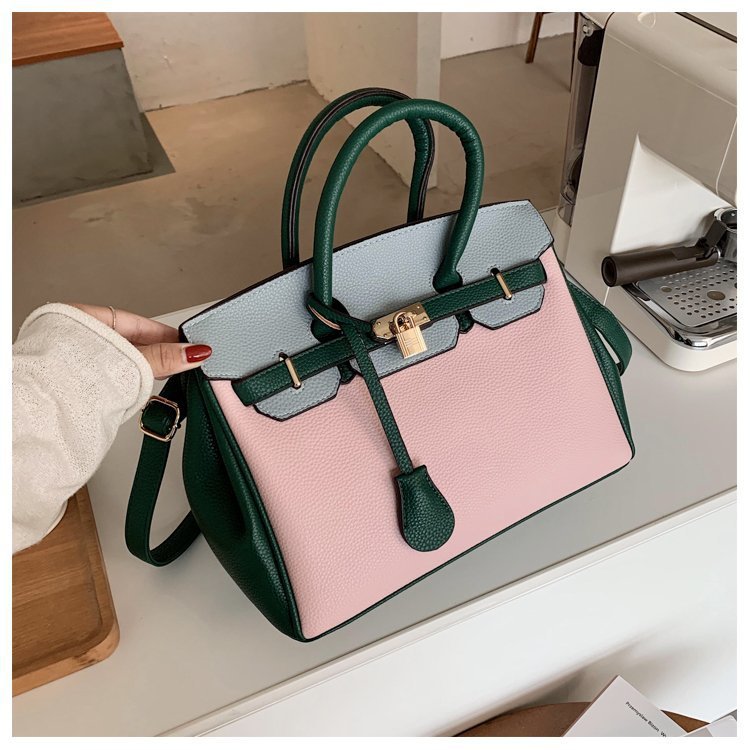 Women's Spring French Fashion Design Crocodile Pattern Shoulder Bags