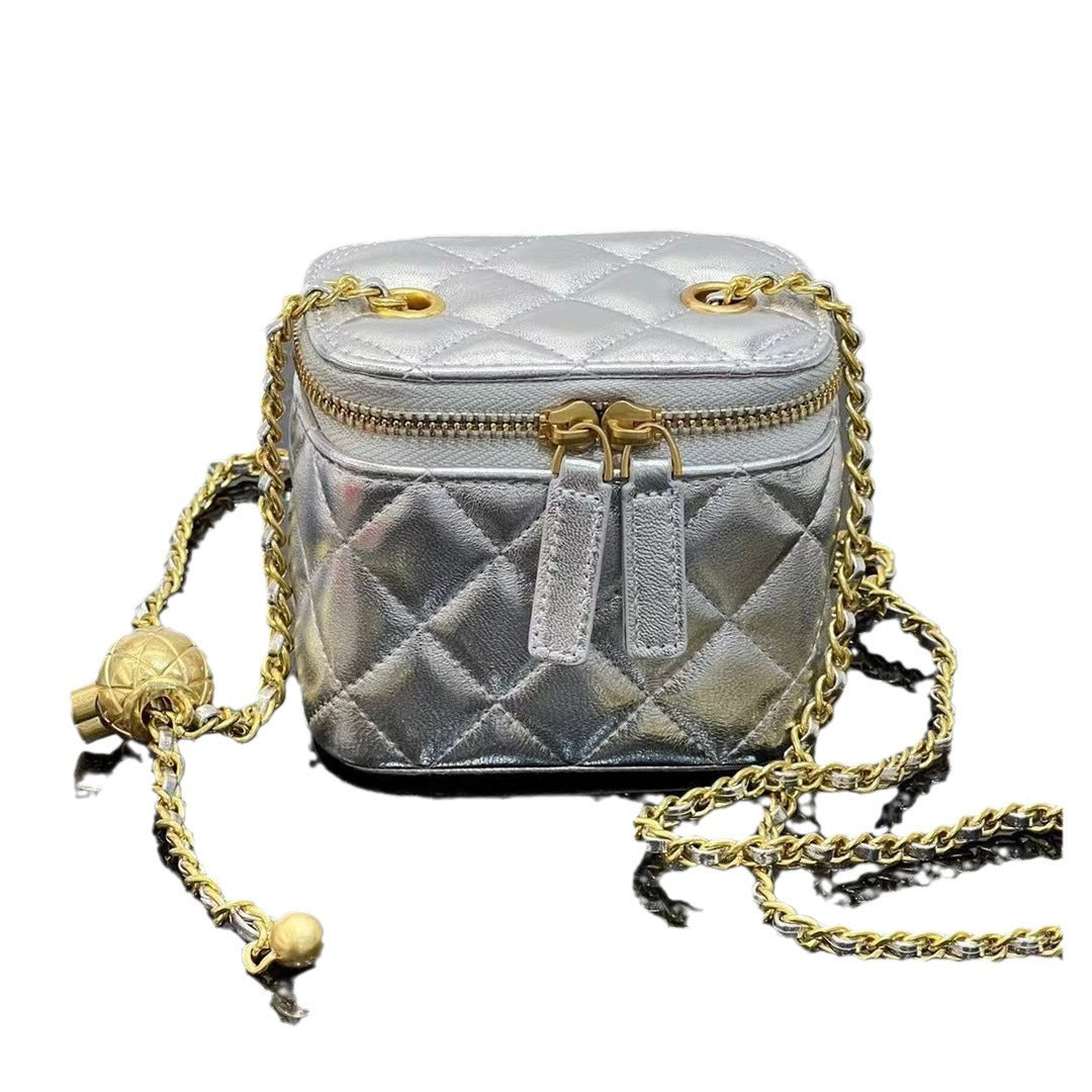 Women's High-grade Sachet Rhombus Design Chain Box Shoulder Bags