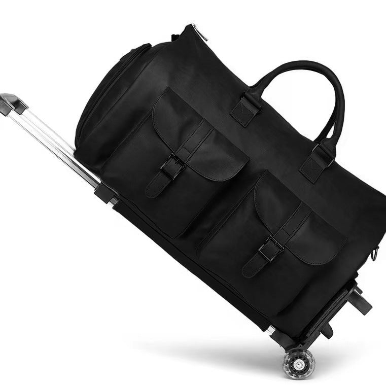 Portable Folding With Pull Garment Multifunctional Travel Bags
