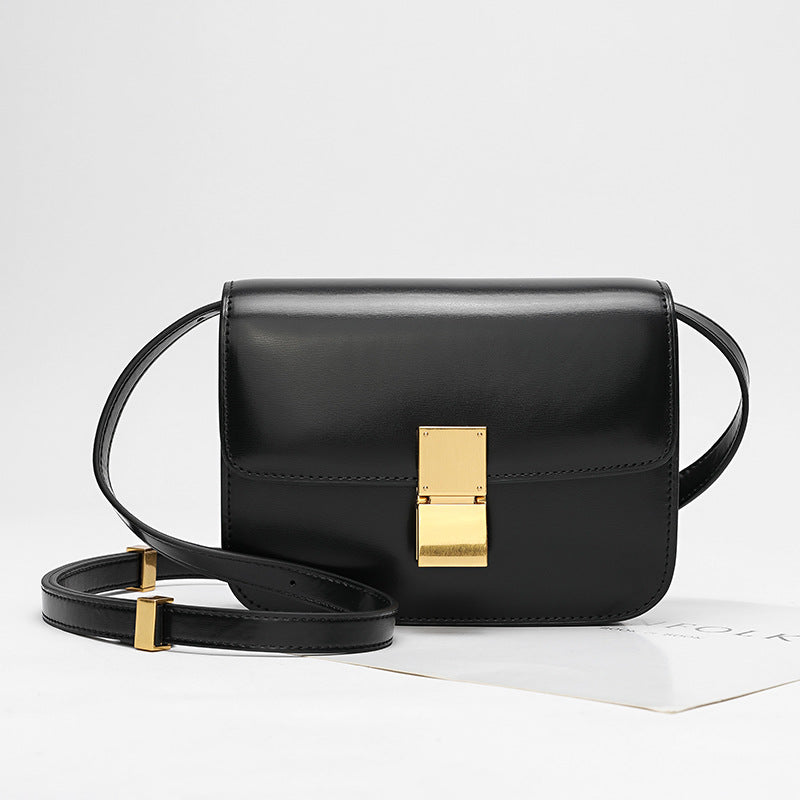 Women's Caramel Tofu High Sense Versatile Retro Small Square Bags