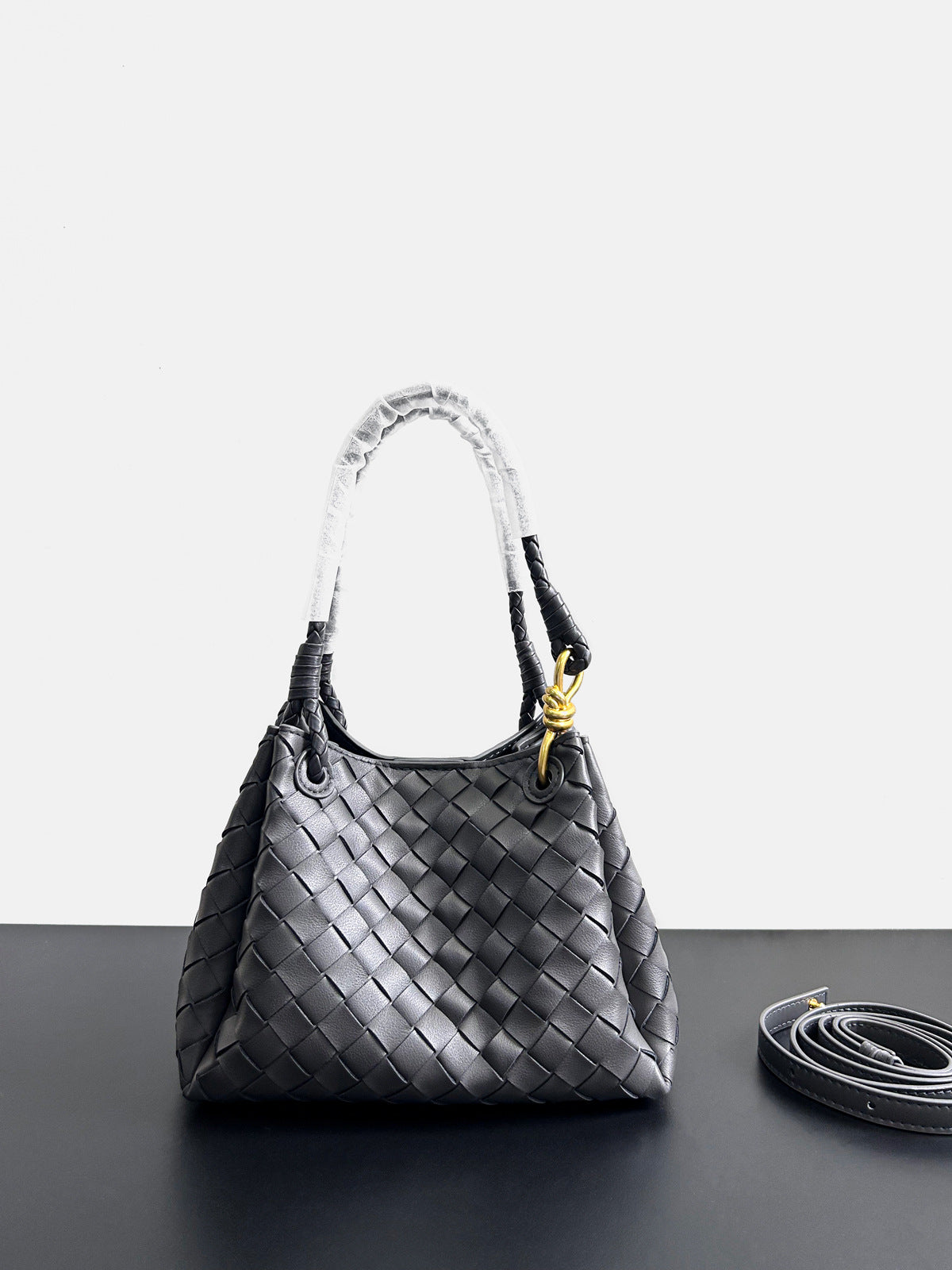 Authentic Leather Weave Parachute Shu Portable Vegetable Bags