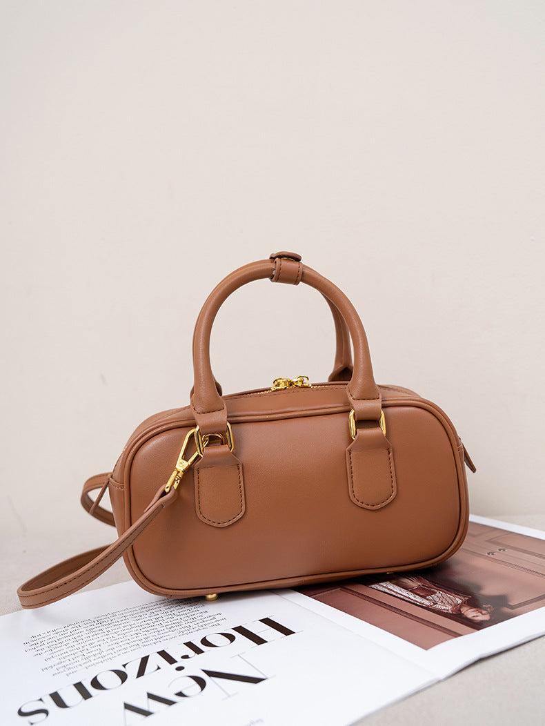 Women's Cowhide Boston Miao Home Bowling Fashion Handbags