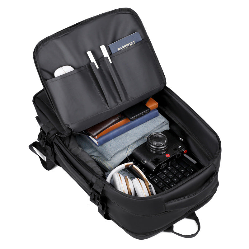 Men's Color Scalable Trip Commuter Large Capacity Backpacks