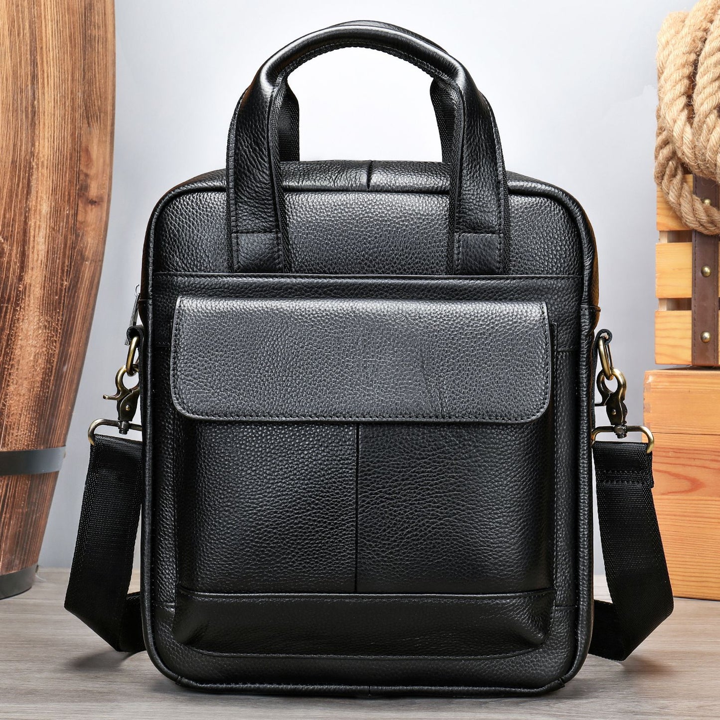 Men's Graceful Stylish Fashion Genuine Leather Men's Shoulder Bags