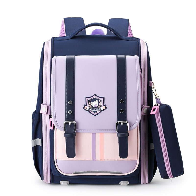 Children's Grade Primary Lightweight Large Capacity Burden Reduction Spine Elementary School Students' Schoolbags