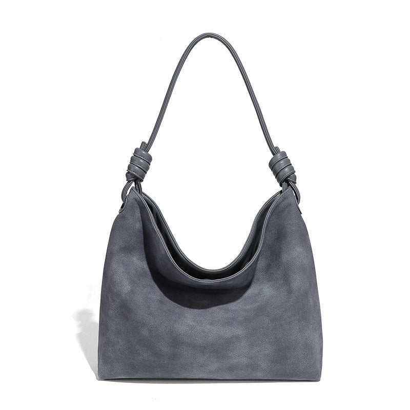 Women's Underarm Large Capacity Commuter Frosted Suede Shoulder Bags