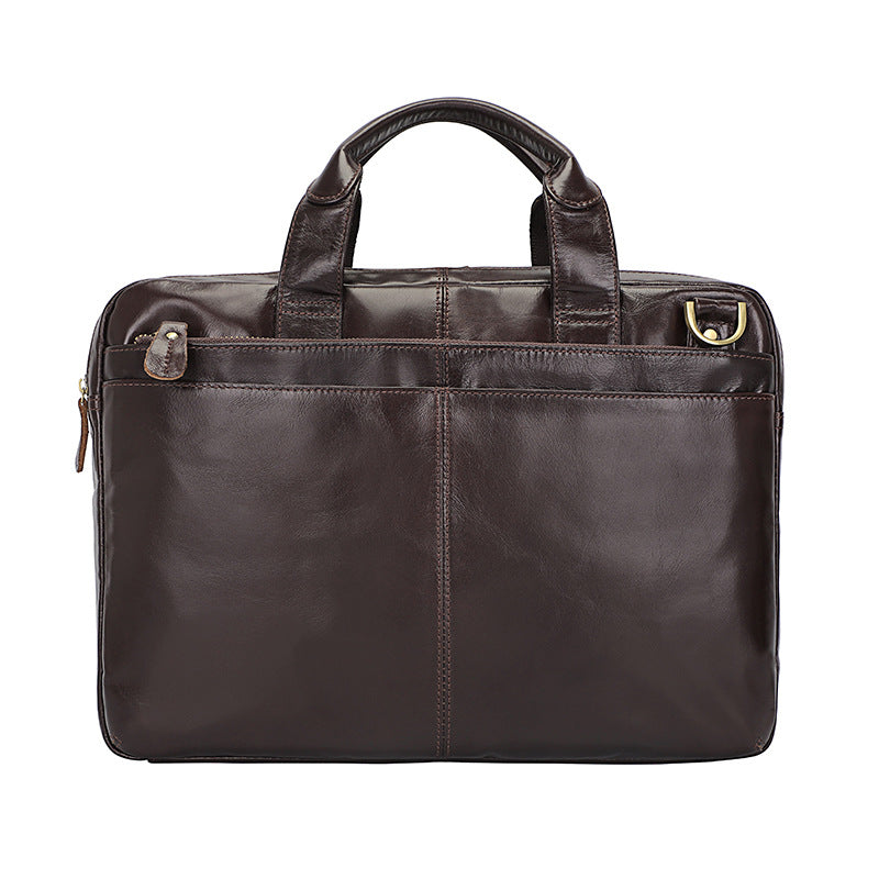 Men's Imported First Layer Cowhide Retro Oil Men's Briefcases