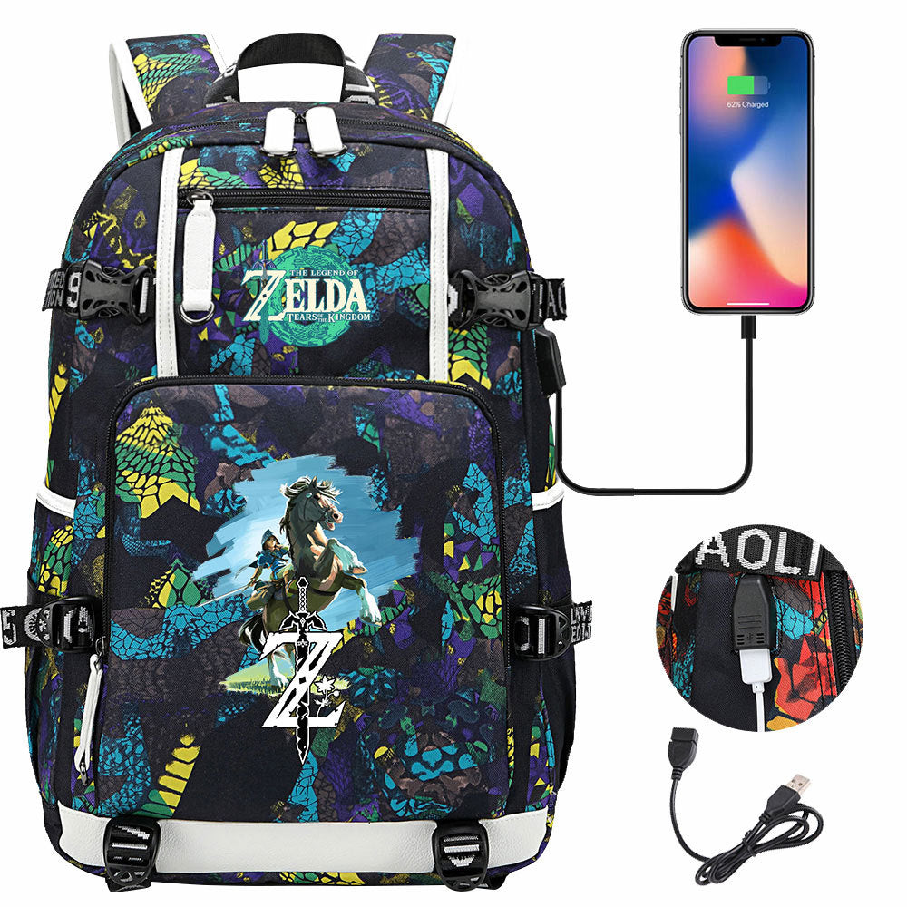 Women's & Men's Game Legend Of Zelda Printed Youth Backpacks