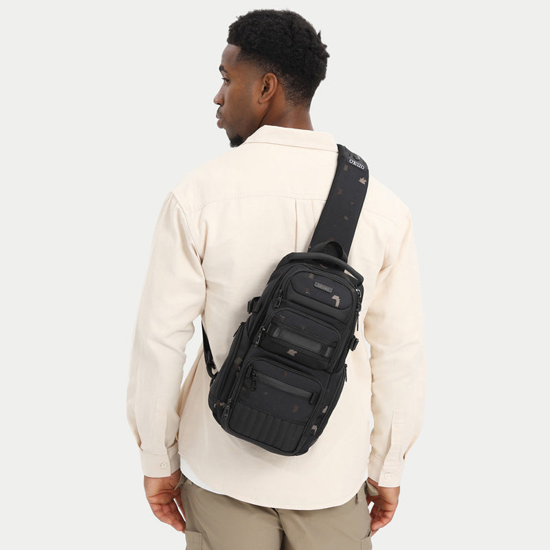 Men's Classic High-grade Waterproof Multifunctional Leisure Men's Chest Bags