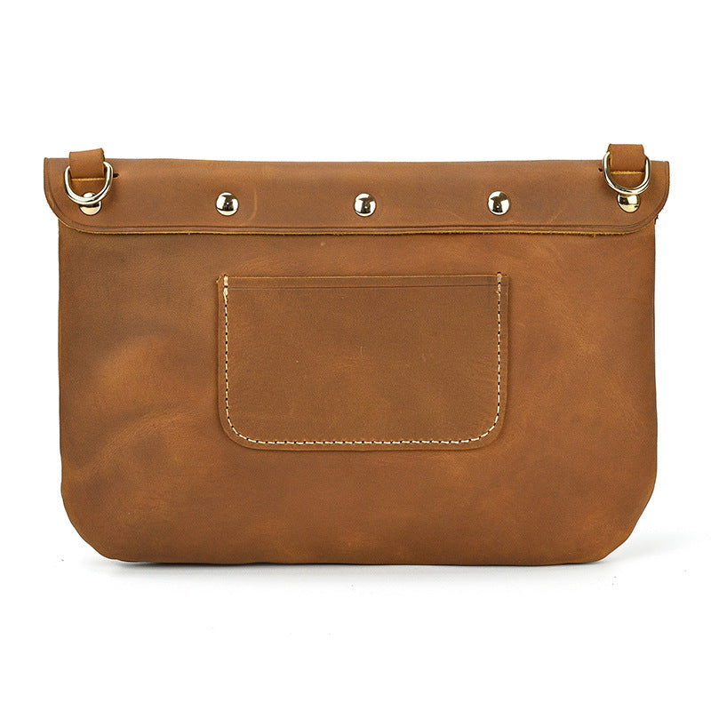 Vintage Leather Crazy Horse Multifunction First Men's Shoulder Bags