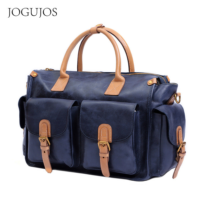 Durable Leather Large Capacity Business Workout Travel Bags